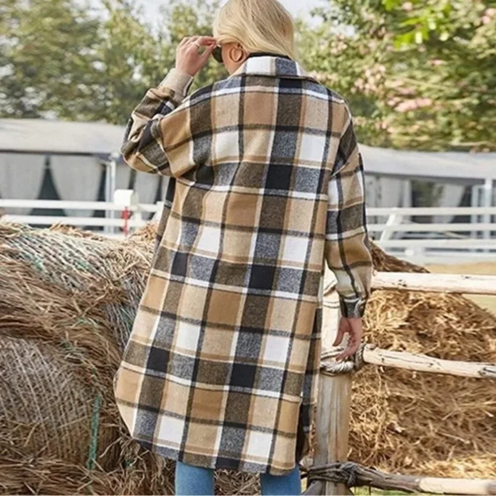 Fall Plaid Coat